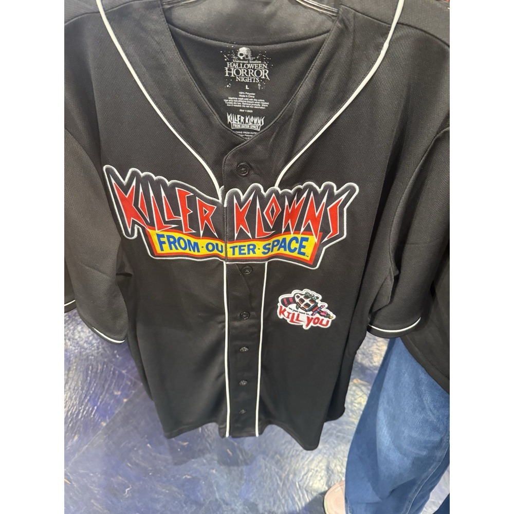 Universal Halloween Horror Nights 2026 "Killer Klowns" Baseball Jersy LARGE